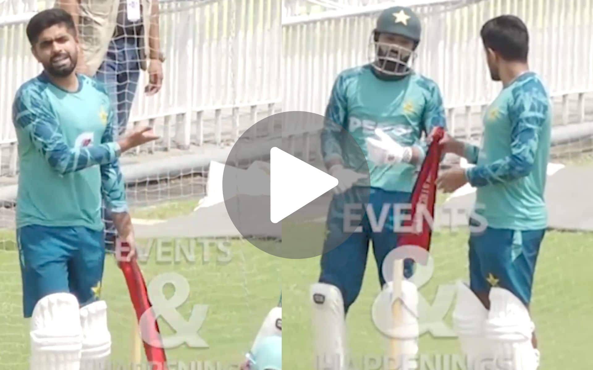 [Watch] Babar Azam Mocks Rizwan's Wicketkeeping Skills During PAK Training Session